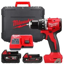 Дриль-шуруповерт акумуляторний безщітковий ударний MILWAUKEE, M18 BLPDRC-422С, 60.5Нм