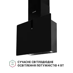Витяжка декоративна похила Perfelli PIANO NERO - мініатюра 5