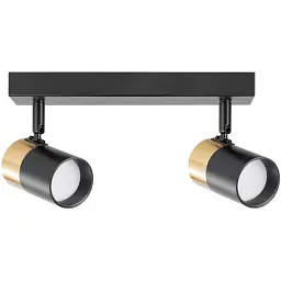 Світильник поворотний спот Zuma Line Fori GU10 2x50W IP20 чорний