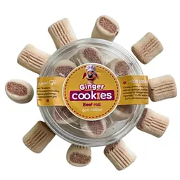 Ласощі для собак Печиво Ginger Cookies Beef Roll 130 г 