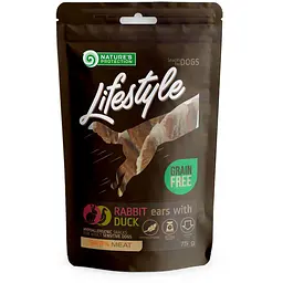 Ласощі для собак кроличьи уши з качкою Nature's Protection Lifestyle snacks for dogs rabbit ears with duck 7