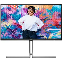 Монітор TFT 31.5 AOC U32U3CV, Nano IPS, UHD, 2xHDMI, DP, USB-C, RJ-45, USB-hub, HAS, Pivot, кільк., чорно-срібло