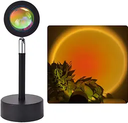 Проекційний світильник лампа для заходу сонця світанку USB LED Lamp UKC Sunset Lamp - мініатюра 1