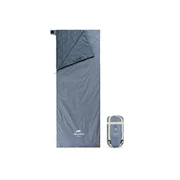 Спальний мішок Naturehike надлегкий Ultralight LW180 NH21MSD09 правий (15°C) p-p XL сіро-синій (6927595777978-R)