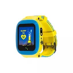 Дитячий розумний годинник Amigo GO004 Splashproof Camera+LED Glory Blue-Yellow - мініатюра 2