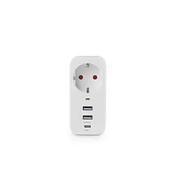Мережевий адаптер VIDEX ONCORD з/з 1п 2.4A 2USB+USB-C White VIDEX (27697-000) - мініатюра 5