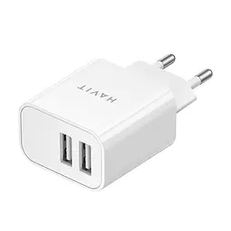 Зарядний пристрій HAVIT UC006B 15W 2xUSB-A White HAVIT (28693-000)