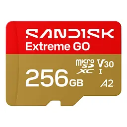 Карта пам'яті SanDisk 256GB microSDXC class 10 UHS-I Extreme GO (SDSQXGN-256G-GN6MN)