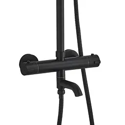 Душова система Globus Lux Termostatic R GLA-0041T-BB, Чорний матовий - мініатюра 4