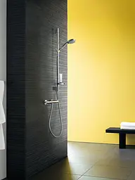 Змішувач з термостатом для душу Hansgrohe Ecostat Matt White 13116700 Білий матовий - мініатюра 2