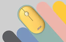 Комп'ютерна миша 2E MF300 Silent WL/BT жовтий teh0014048 - мініатюра 2
