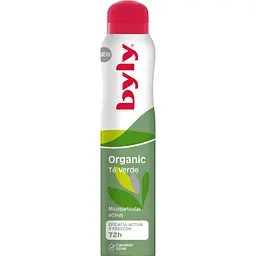 Антиперспірант-спрей Byly Organic Te Verde з м’ятою та зеленим чаєм Захист 72 години для всіх типів шкіри 200 мл (8411104004528)
