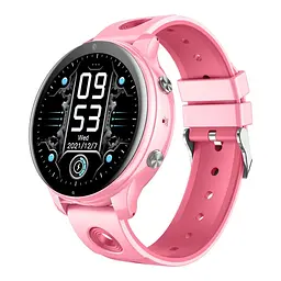 Дитячий смарт годинник Lemfo D40 з GPS, 4G SIM картою, відеозв’язком, прослуховуванням, Wi-Fi та SOS, розумний годинник для дітей Рожевий - мініатюра 3