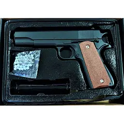 Іграшковий пістолет на кульках "Colt M1911 Classic" Galaxy G13 метал-пластик чорний - мініатюра 2