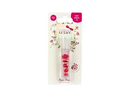 Блиск для губ LUKKY олійка в ролику Aqua Fleur з червоними квітами T22005