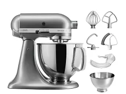 Кухонна машина KitchenAid Artisan 5KSM175PSECU з відкидним блоком 4.8 л срібляста - мініатюра 2