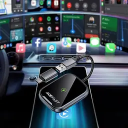 Адаптер ACEFAST QC1 CarPlay wireless adapter for car Metal Gray (6974316285793) - мініатюра 7