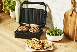 Електричний гриль Tefal Inicio Compact GC270D10, 1000 Вт, функція паніні, сріблястий / чорний - мініатюра 3