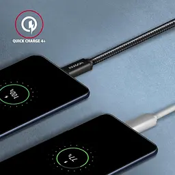 Кабель AXAGON BUCM3-CM10AB USB-C-USB-C 3.2 Gen 1 1m, PD 60W, 3A, чорний (BUCM3-CM10AB) - мініатюра 8