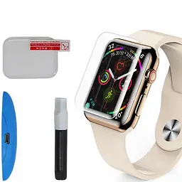 Захисне 3D скло з УФ лампою для Apple Watch Series 7/8 (41mm) Прозорий Mocolo teh0030680