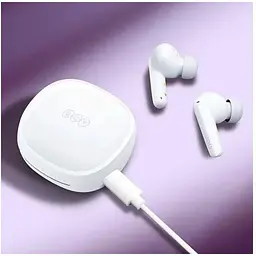 Навушники бездротові Xiaomi QCY T13X Bluetooth TWS білі - мініатюра 5