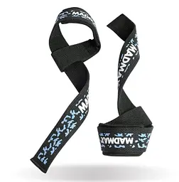 Лямки для тяги MadMax Camo Power Wrist Straps Camo/Light Blue (MFA-275-BLU-U) - мініатюра 2