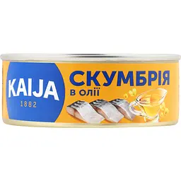 Скумбрія Kaija атлантична в олії 240 г (569601)