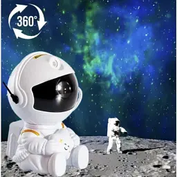Лазерний нічник-проектор зоряного неба Astronaut Art HR-F3 білий - мініатюра 3
