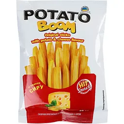 Палички Potato Boom зі смаком картоплі з сиром 25 г (911686)