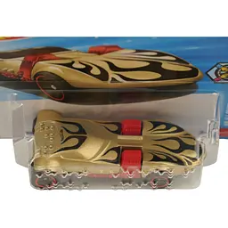 Базова машинка Hot Wheels HW All Drivers Welcome Braile Racer / Voiture De Course - Twin Mill золота (5785) JJJ11-N521 - мініатюра 2