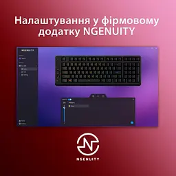 Клавіатура HyperX Alloy Origins EVE 1800 99key Red USB-A EN/UA RGB Black (B7JE0AA) - мініатюра 11