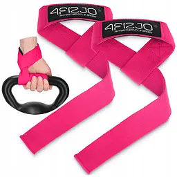 Лямки для станової тяги 4FIZJO Deadlift Straps Pink (P-5905973402293) - мініатюра 2
