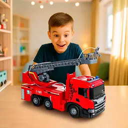 Автомодель TechnoDrive Super Big Truck Пожежна машина Scania (5005KS) - мініатюра 13