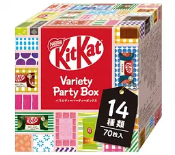 Набір шоколадних батончиків KitKat Nestle Mini Variety Party Box 14 смаків 70 штук