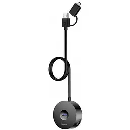 Розгалужувач хаб-спідниця Baseus round box Hub adapter на 3 порти 1 метр CAHub-GA01