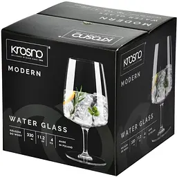 Набір бокалів Krosno Modern для води/пива 330 мл 4 шт. (915807) - мініатюра 2
