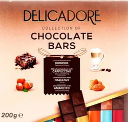 Шоколад молочний Delicadore Collection of Chocolate Bars 200 г