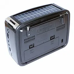 Радіоприймач Bluetooth із сонячною панеллю сірий портативна колонка радіо Golon RX-455S - мініатюра 4