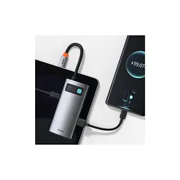 Концентратор Baseus Metal Gleam Series 4-in-1 Multifunctional Gray (CAHUB-CY0G) - мініатюра 4