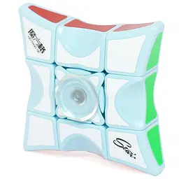 Дитяча інтерактивна головоломка Epik Rubik's Cube Fingertips Spinner Water Blue - мініатюра 2