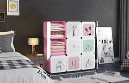 Органайзер дитячих іграшок LEOBERT 9x - W03 Pink - мініатюра 2