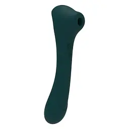 Вакуумний стимулятор клітора з вібрацією Alive New Midnight Quiver зелений - мініатюра 6