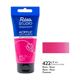 Фарба акрилова Рожева (422) 75 мл ROSA Studio (4823098510987)