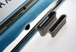 Душовий канал з горизонтальним фланцем Maxiflow Standart Line 80 см решітка Під плитку 4022.TY050K.080.1 - мініатюра 3