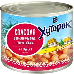 Квасоля Хуторок в томатному соусі 410 г