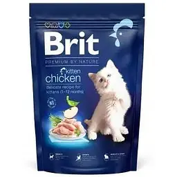 Сухий корм Brit Premium Cat by Nature Kitten для кошенят з куркою 1500 г