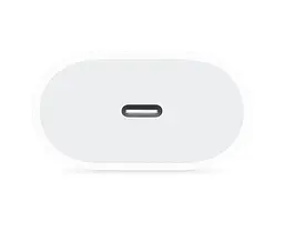 Мережевий зарядний пристрій для Apple iPhone 12 20 W USB-C білий без логотипа