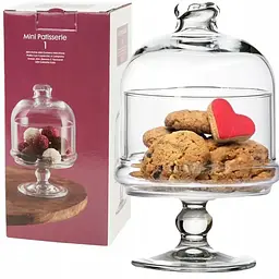 Цукерниця Pasabahce Patisserie на ніжці з кришкою 19 см (96878) - мініатюра 4