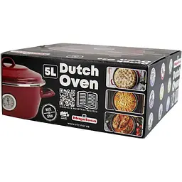 Каструля з термометром Vitrinor Dutch Oven 26 см 5 л червона (2111691) - мініатюра 7