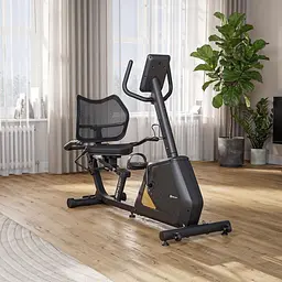 Горизонтальний велотренажер Hop-Sport HS-4500L Arkil чорно-золотистий - мініатюра 12